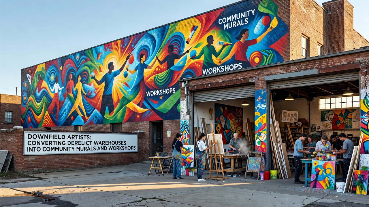Downfield Artists Breathe New Life into Abandoned Warehouses Through Murals and Workshops